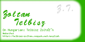 zoltan telbisz business card